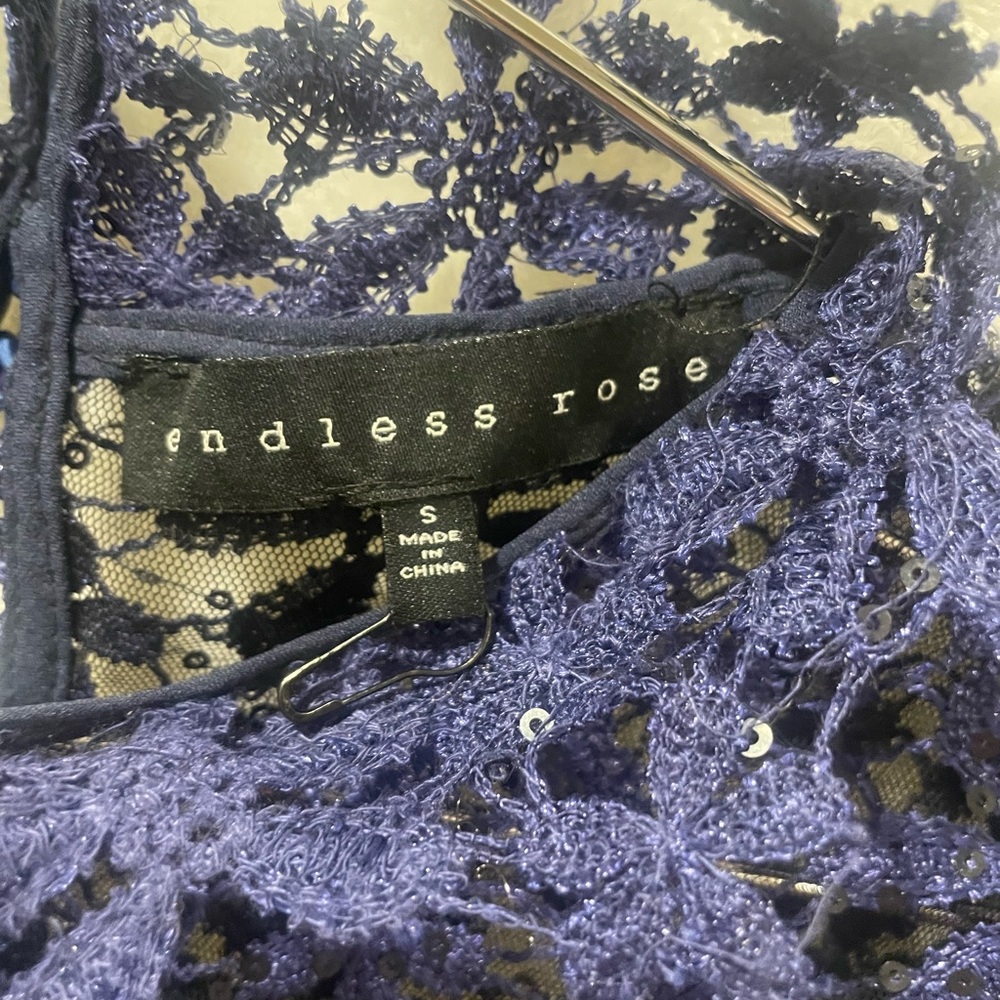 Endless Rose Women's Lace Intimate in Navy